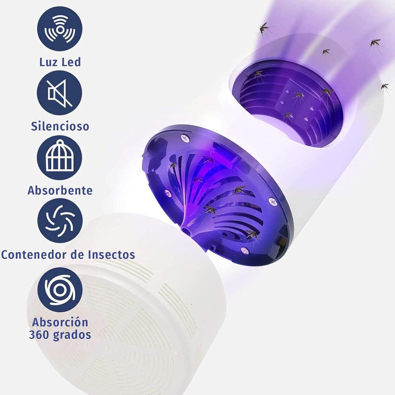 LAMPARA ULTRAVIOLETA ANTIMOSQUITOS